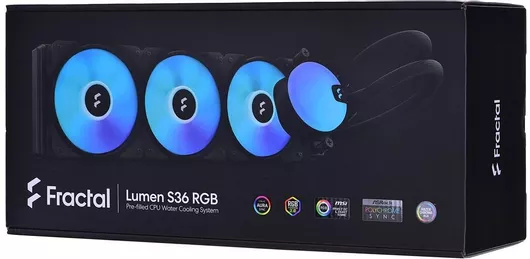 Υδρόψυξη Επεξεργαστή Fractal Design Lumen S36 RGB V2 Τριπλού Ανεμιστήρα 120mm για Socket AM4/AM5/1700/1200/115x