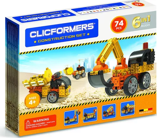 Τουβλάκι Clicformers Construction Set για 4+ Ετών 74τμχ