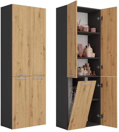 Nel Bathroom Column 1k/dd Anthracite Artisan