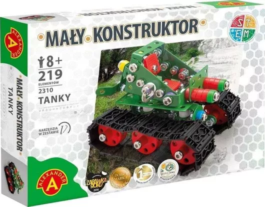 Τουβλάκι Alexander Toys Little Constructor - Tanky για 8+ Ετών 219τμχ.