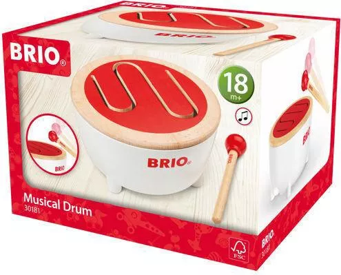 Τύμπανο Brio Toys Ξύλινο για Ετών 1-5