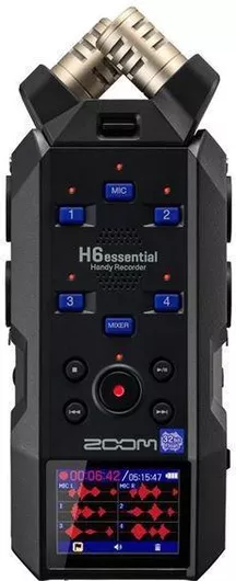 Εγγραφέας Zoom Recorder Stereo Ψηφιακός Φορητός Μπαταρίας/Ρεύματος για Εγγραφή σε Κάρτα Μνήμης με Διάρκεια Εγγραφής 10 Ώρες & Phantom Power