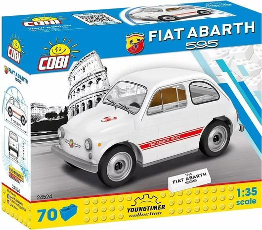Τουβλάκι Cobi Fiat Abarth 595 για 5+ Ετών 70τμχ.