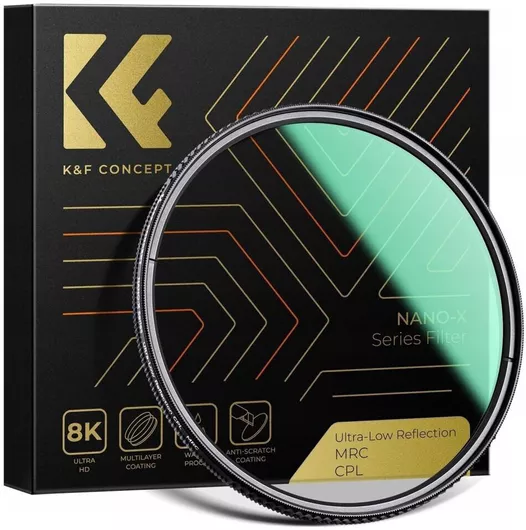 K&F Concept Nano-x CPL / PL Filter 43mm for Camera Lenses