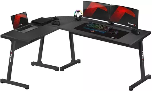 Huzaro Γωνιακό Γραφείο Gaming Hero 6.0 Ξύλινο με Μεταλλικά Πόδια 147x112x74cm