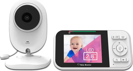 Ενδοεπικοινωνία Μωρού με Κάμερα & Οθόνη 2.8", Αμφίδρομη Επικοινωνία & Νανουρίσματα