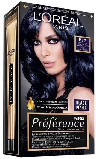 L'Oreal Paris Preference Βαφή Μαλλιών Blue Black Pearl No. P12