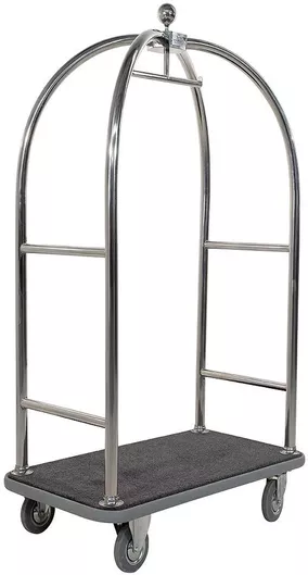 Ready Hotel Luggage Transport Trolley Silver