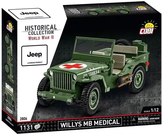 Τουβλάκιο Cobi Willys MB Medical για 7+ Ετών 1131τμχ