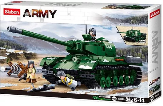 Τουβλάκι Sluban WWII Soviet Tank T34 για 6+ Ετών 845τμχ