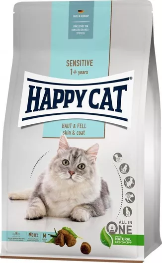 Ξηρά Τροφή Happy Cat Sensitive για Ενήλικες Γάτες 0.3kg