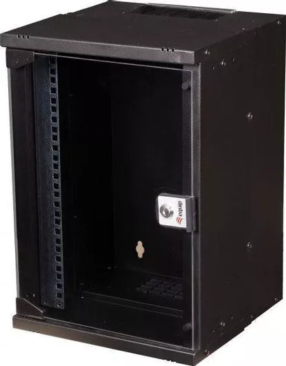 Ντουλάπα Equip Equip Wandgehäuse 10" 09U 300x300mm με Γυάλινη Πόρτα - Μαύρο