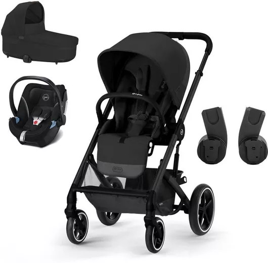 Καρότσι Μωρού Cybex Balios S Lux Ρυθμιζόμενο 3 σε 1 Κατάλληλο για Nεογέννητο Μαύρο 11.7kg
