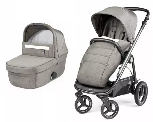 Καρότσι Μωρού Peg Perego Veloce TC Ρυθμιζόμενο 2 σε 1 Kατάλληλο για Nεογέννητο City Grey 11.7kg