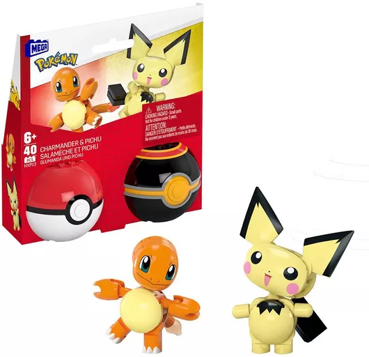 Τουβλάκι Mega Bloks Charmander & Pichu για 6+ Ετών 40τμχ