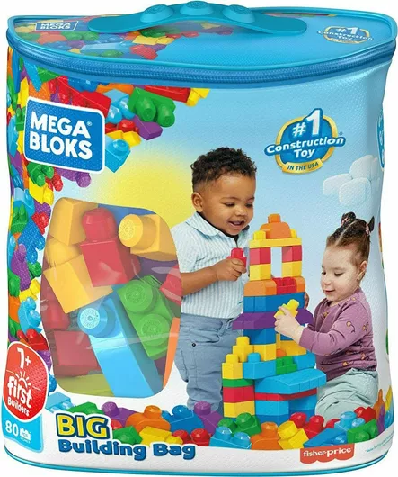 Τουβλάκι Mega Bloks First Builders Big Building Bag 80τμχ