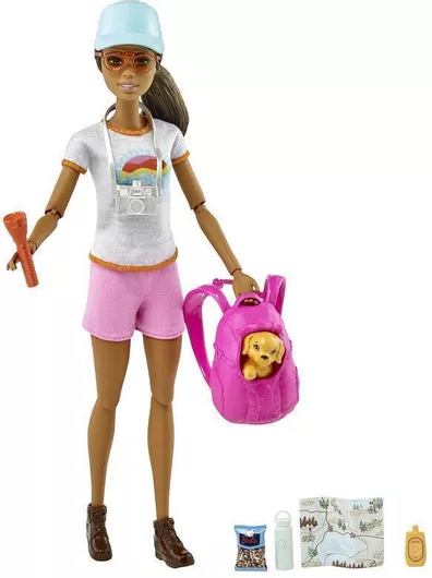 ```Barbie Hiking Day Κούκλα για 3+ Ετών 27cm - Mattel```