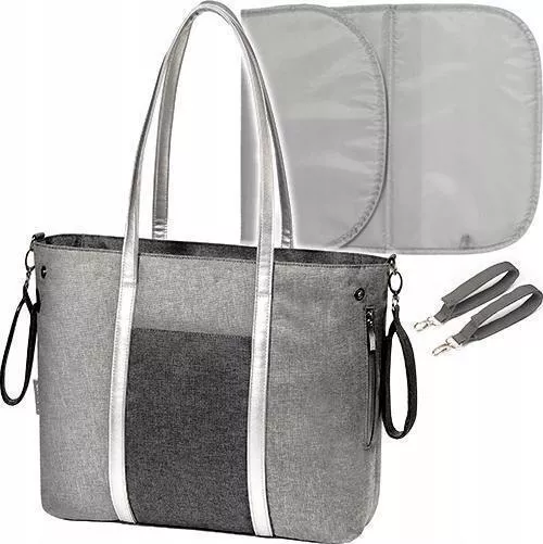 Τσάντα-Αλλαξιέρα Babyono Ώμου/Χειρός Γκρι