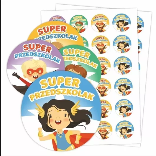 LearnHow Αυτοκόλλητo για Πάρτυ Σετ 48τμχ 483713