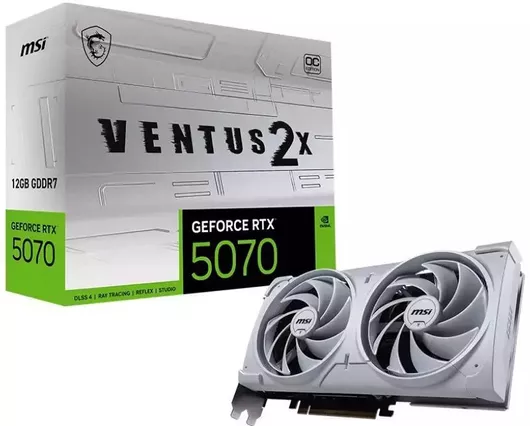 Κάρτα Γραφικών MSI GeForce RTX 5070 12GB GDDR7 Ventus 2X OC