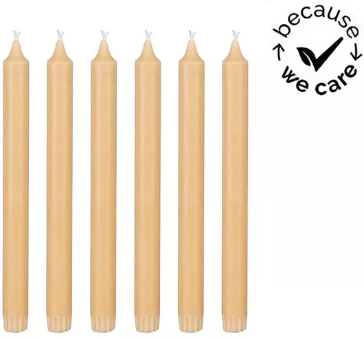 Mica Διακοσμητικό Κερί 560gr 6τμχ Μπεζ