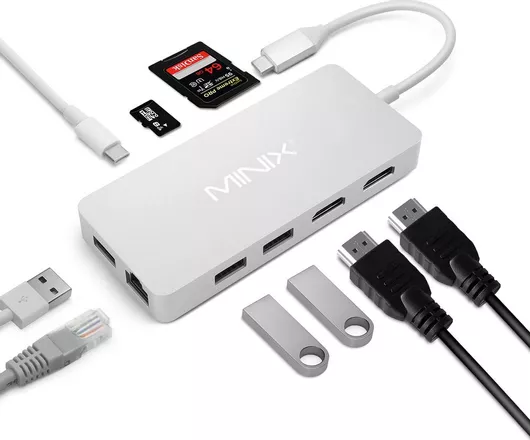 Docking Station Laptop Minix Neo C Plus USB-C  /  USB-A με 4K PD Ethernet