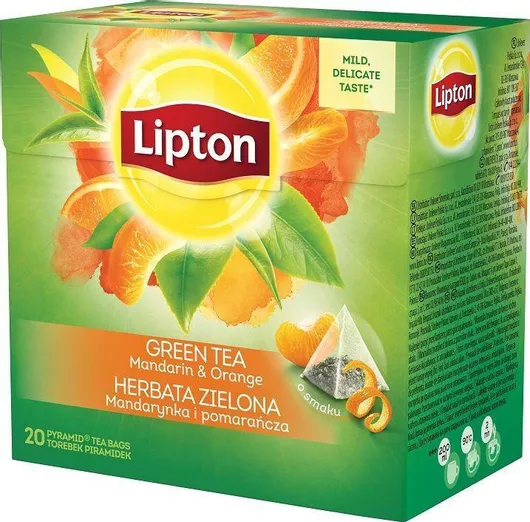 Lipton Green Orange Pyramid Tea - 20 Bags
