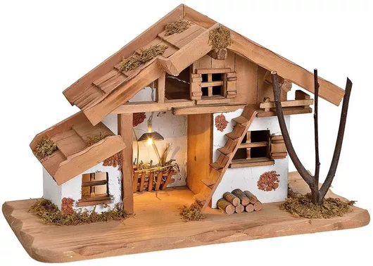 Φάτνη Μικρού Μεγέθους 23x19x29cm Φωτιζόμενη