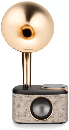 Sangean CP-100D Retro Επιτραπέζιο Ραδιόφωνο Επαναφορτιζόμενο DAB+ με Bluetooth Black/Gold