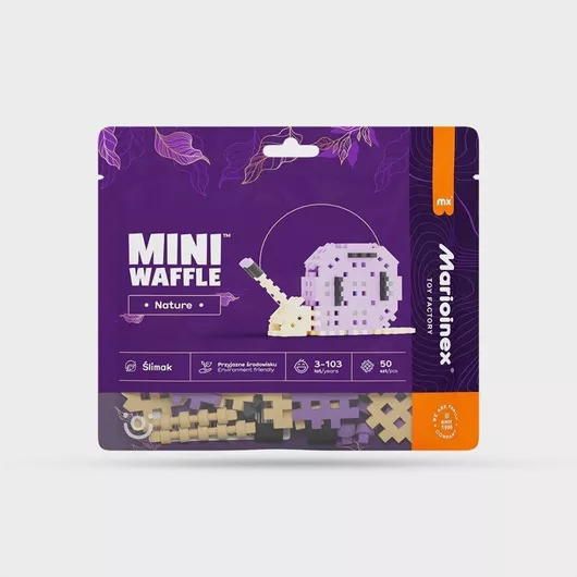 Τουβλάκι Marioinex Mini Waffle - Snail για 3+ Ετών 50τμχ