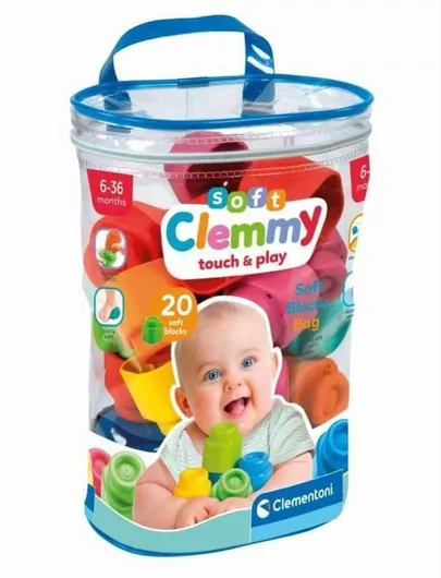 Τουβλάκι Clementoni για 6+ Μηνών 20τμχ