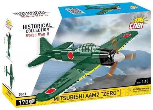 Τουβλάκι Cobi Historical Collection WWII Mitsubishi A6M2 "Zero" για 7+ Ετών 170τμχ