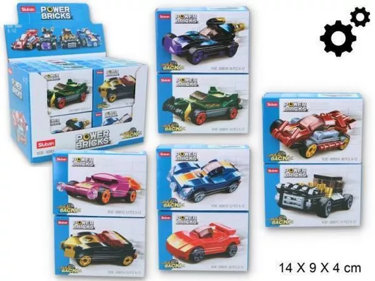 Τουβλάκι Sluban Club Moto Racing Pull And Back για 6 - 12 Ετών 16τμχ