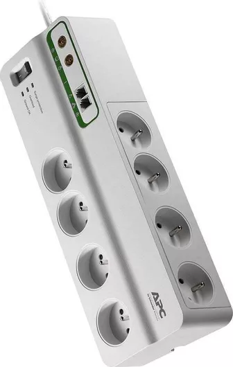 APC Πολύπριζο 8 Θέσεων με Διακόπτη και Καλώδιο 3m