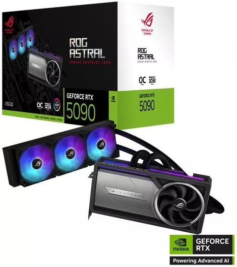 Κάρτα Γραφικών Asus GeForce RTX 5090 32GB GDDR7 ROG Astral LC