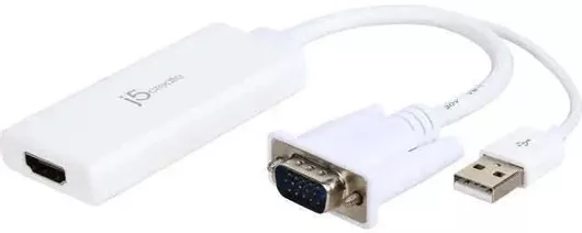 Audio Video Adapter J5create Jda214 Vga USB Male Hdmi Female White