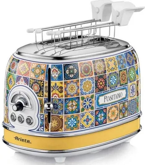 Φρυγανιέρα Ariete Positano 0155/0P 2 Θέσεων 810W Πολύχρωμη