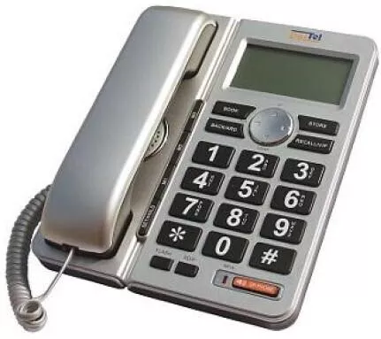 Ενσύρματο Τηλέφωνο Dartel LJ-240 Γραφείου Ασημί 3128