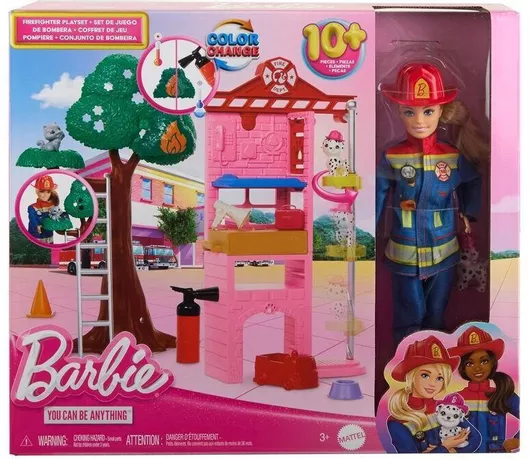Barbie Barbie Firefighter Κούκλα Mattel