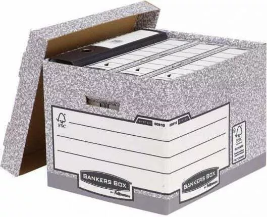 Bankers Box System Fsc Archive Box A Removable Fastfold Lid Op 10 Pcs 00810-ffeu