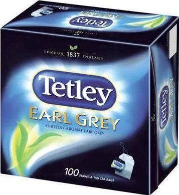 Τσάι Tetley Tetley Earl Grey Intensive Κρεμαστό Συσκευασία 100 Τεμαχίων