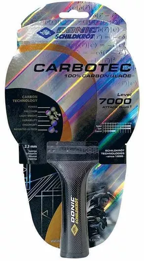 Donic CarboTec 7000 Ping Pong Paddle Set for Advanced Players