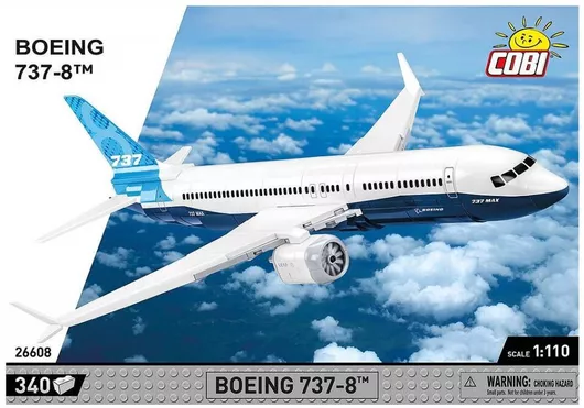 Τουβλάκι Cobi Boeing 737-8 για 7+ Ετών 340τμχ