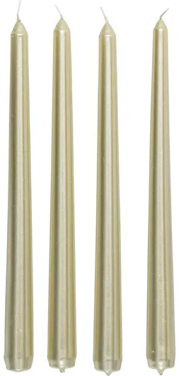 Atmosphera Διακοσμητικό Κερί Κηροπηγίου 4τμχ Χρυσό