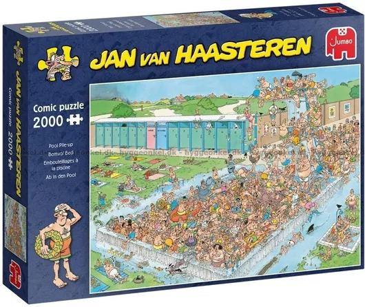 Puzzle Jan Van Haasteren Pool Pile-Up 2D 2000 Κομμάτια