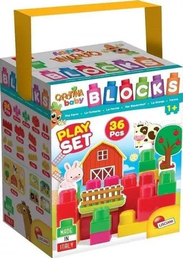 Τουβλάκι Lisciani Giochi για 1+ Έτους 36τμχ