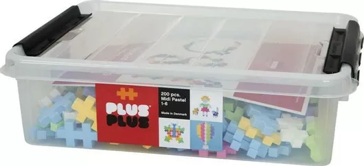 Τουβλάκι Plus Plus Midi Pastel για 1 - 6 Ετών 200τμχ
