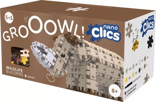 Τουβλάκι Clics Toys Εκπαιδευτικά Wildlife Builders για 8+ Ετών 250τμχ
