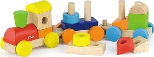 Τουβλάκι Viga Toys Viga Ξύλινα για 1.5+ Ετών 29τμχ