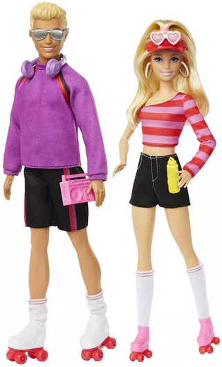 Κούκλα Barbie Mattel Fashionistas Barbie and Ken Skaters για 3+ Ετών 29cm